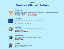 Tablet Screenshot of geometrygames.org